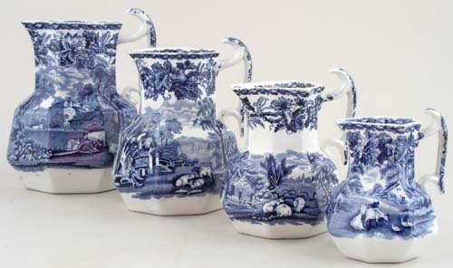 Jugs or Pitchers Set of Four c1920s